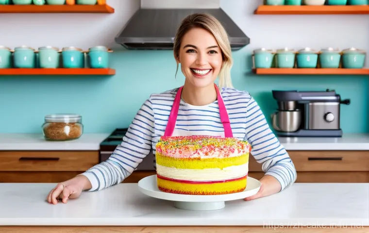 제과 자격증 없이 취업 가능한 직종 - Self-media Baking Blogger: "Sweet Success Story"**

A vibrant and modern high-angle shot of a cheerf...